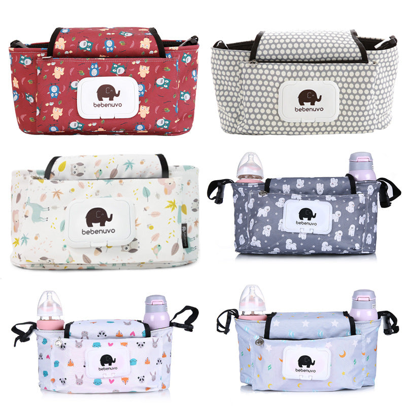 Baby Stroller Hanging Storage Bag with Shoulder Strap
