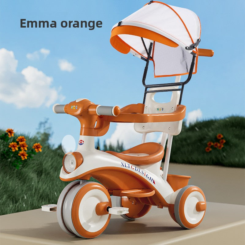 Adjustable Children Tricycle Stroller with Music Lights