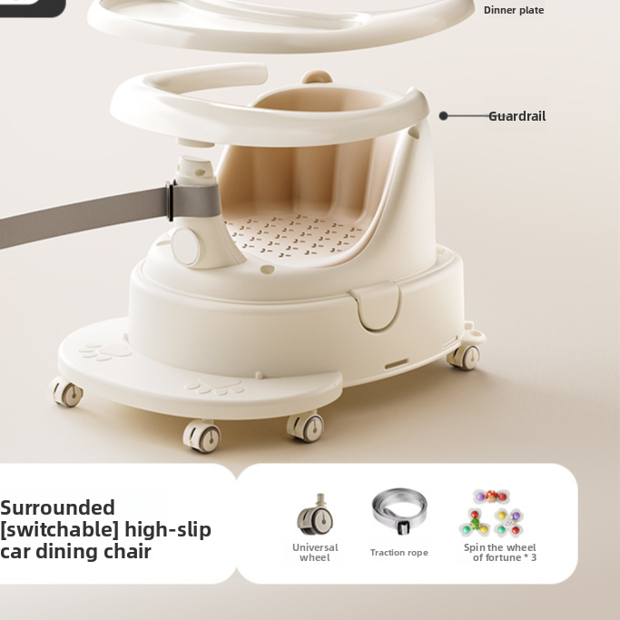 Infant Bathing Learning Chair with Anti-Slip Base
