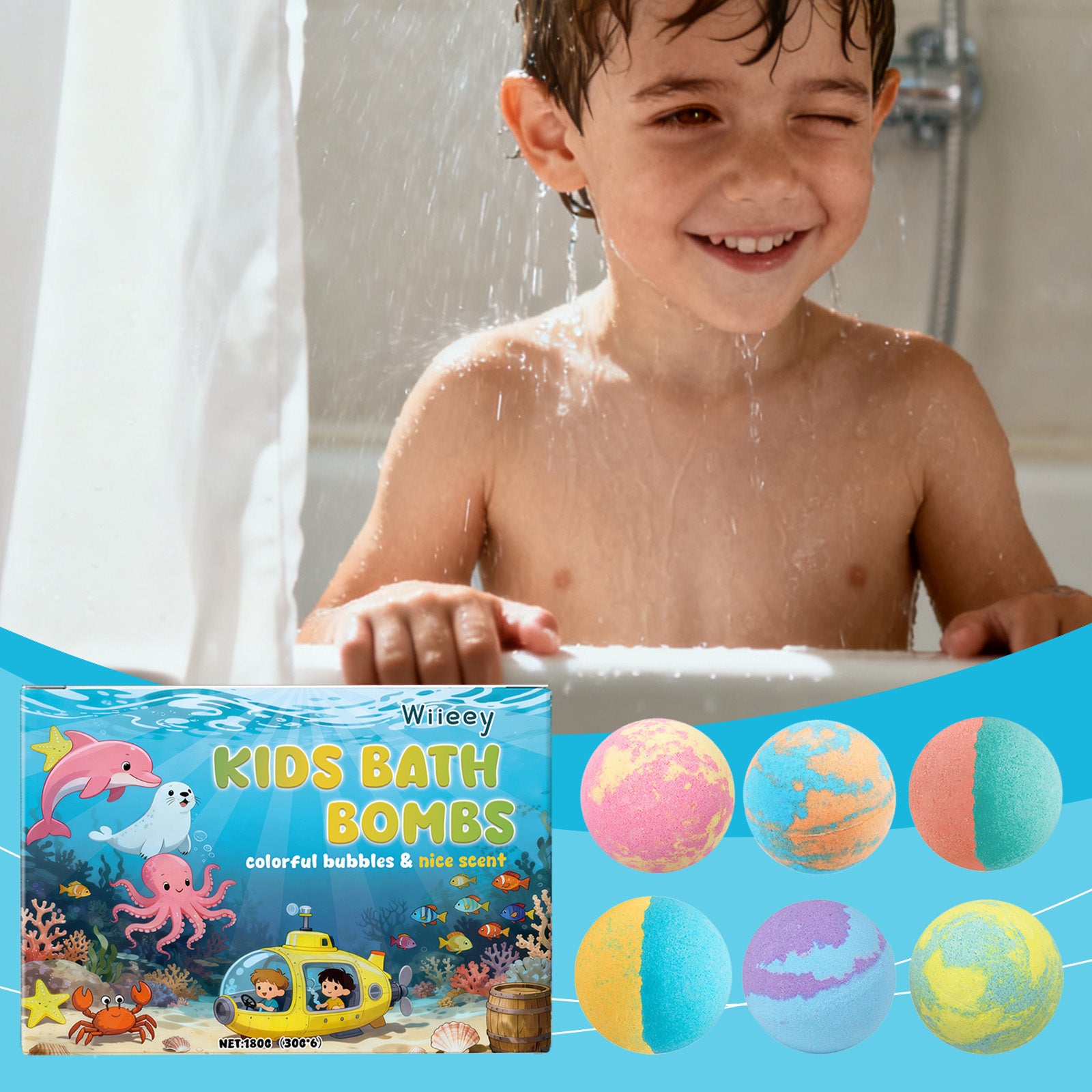 Wiieey Moisturizing Bubble Bath Balls