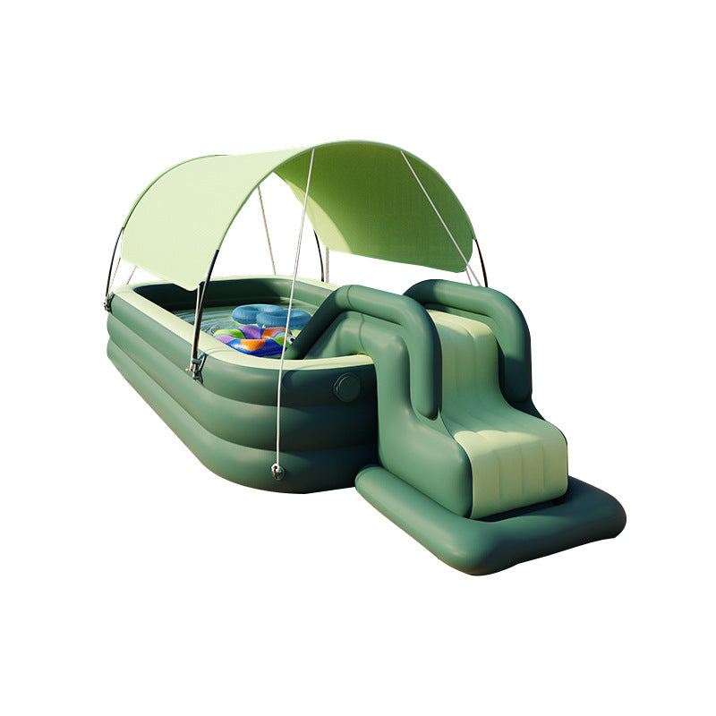 Childrens Inflatable Swimming Pool with Sunshade