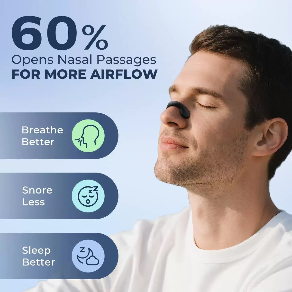 Velcro nose clip
