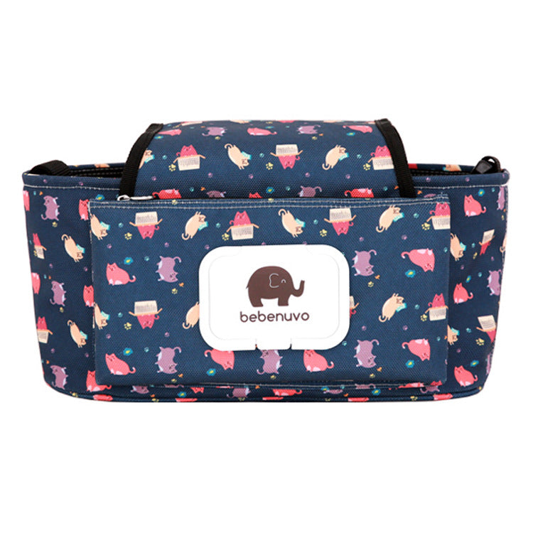 Baby Stroller Hanging Storage Bag with Shoulder Strap