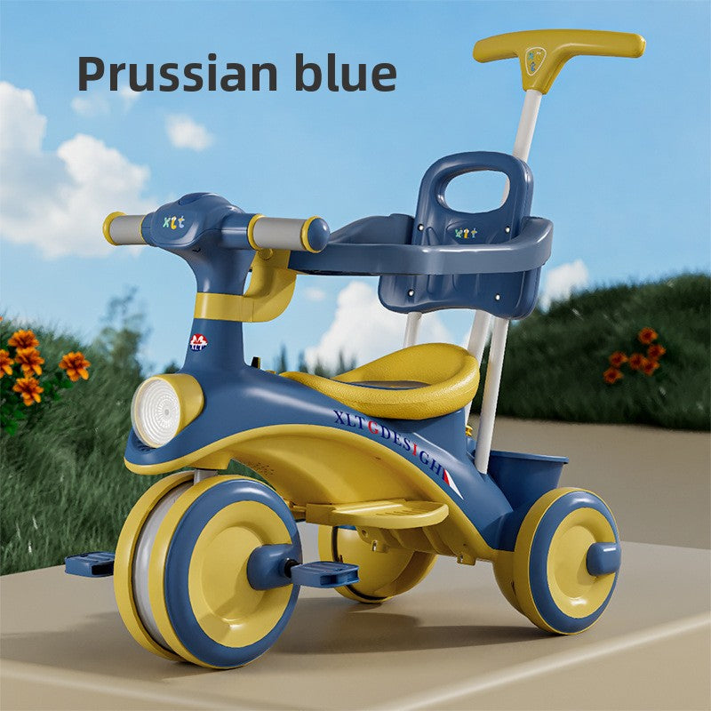 Adjustable Children Tricycle Stroller with Music Lights