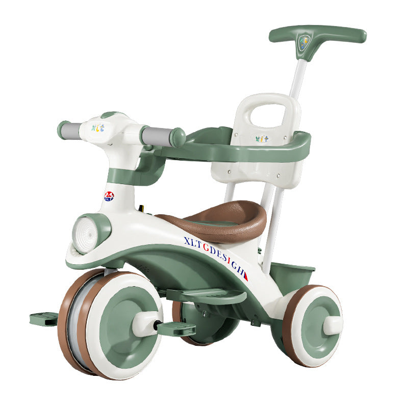Adjustable Children Tricycle Stroller with Music Lights