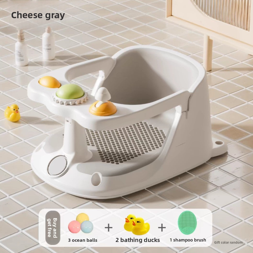 Newborn Baby Bath Tub with Fully Surrounded Seat