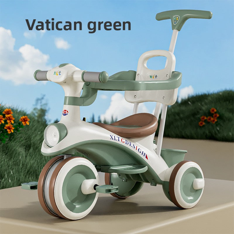 Adjustable Children Tricycle Stroller with Music Lights