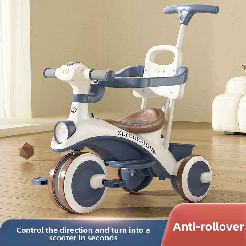Adjustable Children Tricycle Stroller with Music Lights