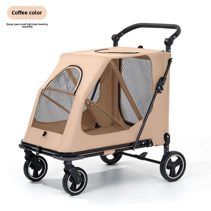 Foldable Pet Stroller for Dogs and Cats