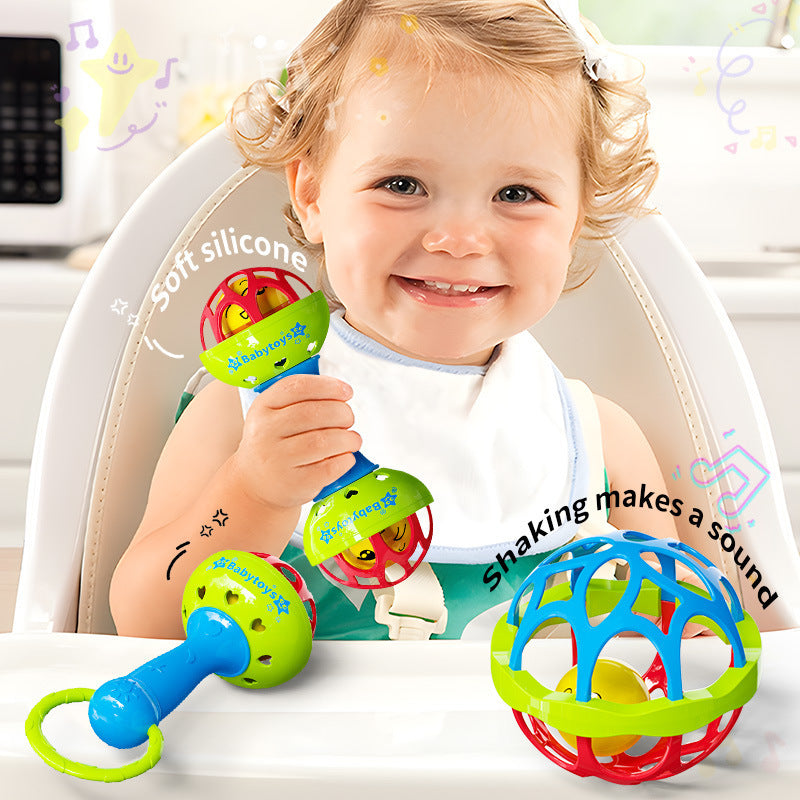 Baby Sensory Grasp Ball and Rattle Teething Toy