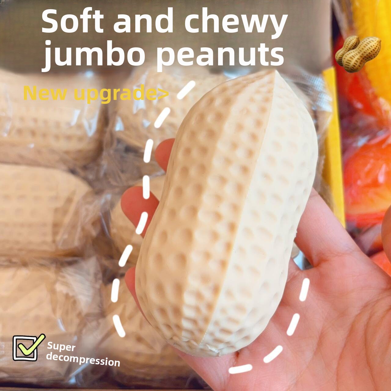 Peanut Squishy Slow Rebound Stress Toy