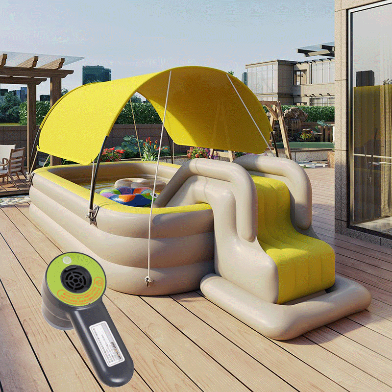 Childrens Inflatable Swimming Pool with Sunshade