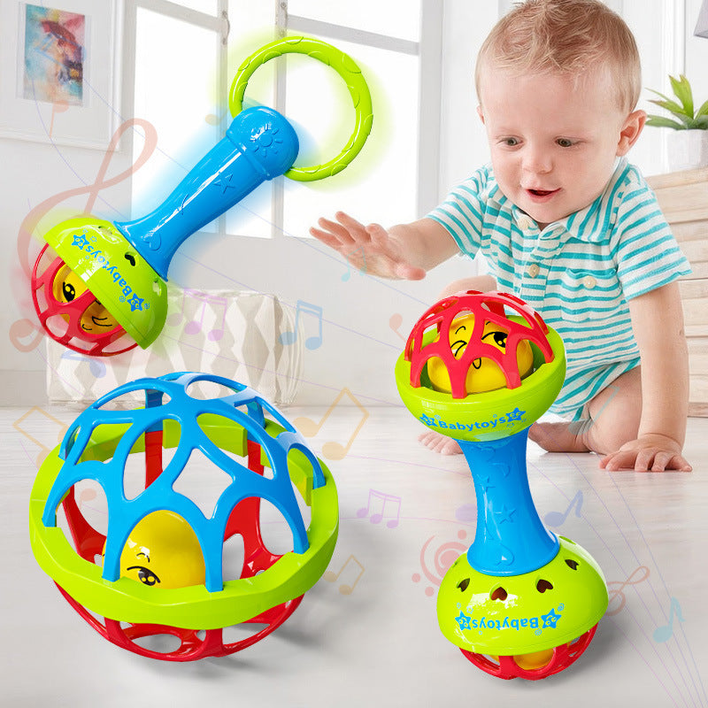 Baby Sensory Grasp Ball and Rattle Teething Toy