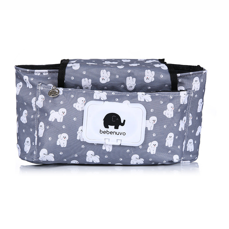 Baby Stroller Hanging Storage Bag with Shoulder Strap