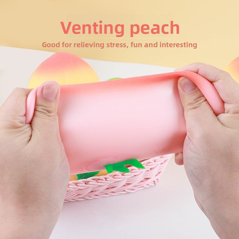Squishy Peach Stress Relief Toy